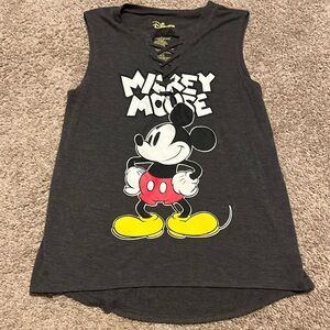 Disney original, polyester top, gray, size small